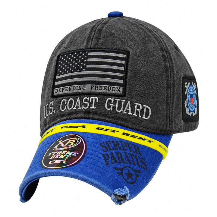 Coast Guard Defending Freedom Xtreme Bent Hat