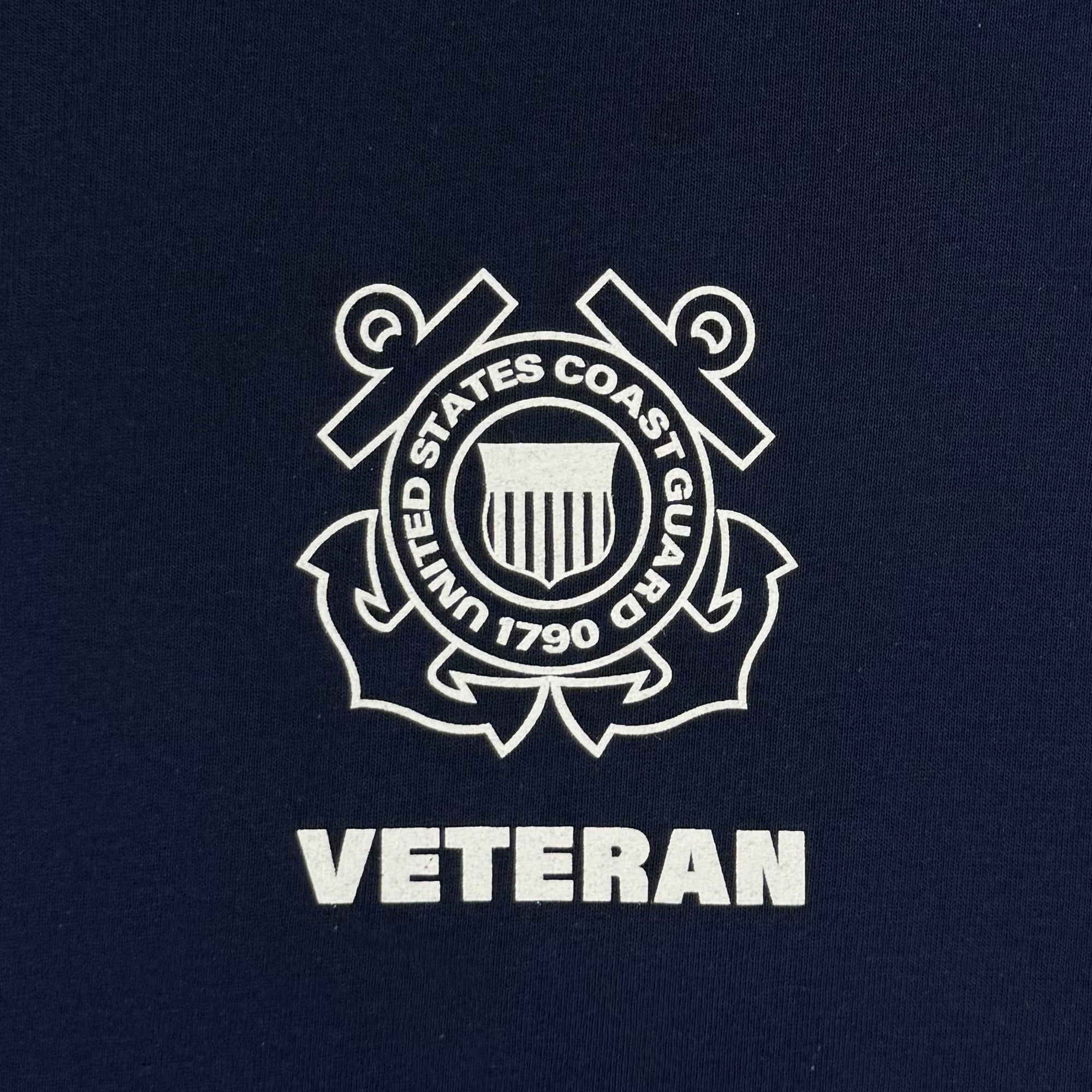 Coast Guard Veteran Flag T-Shirt (Navy)