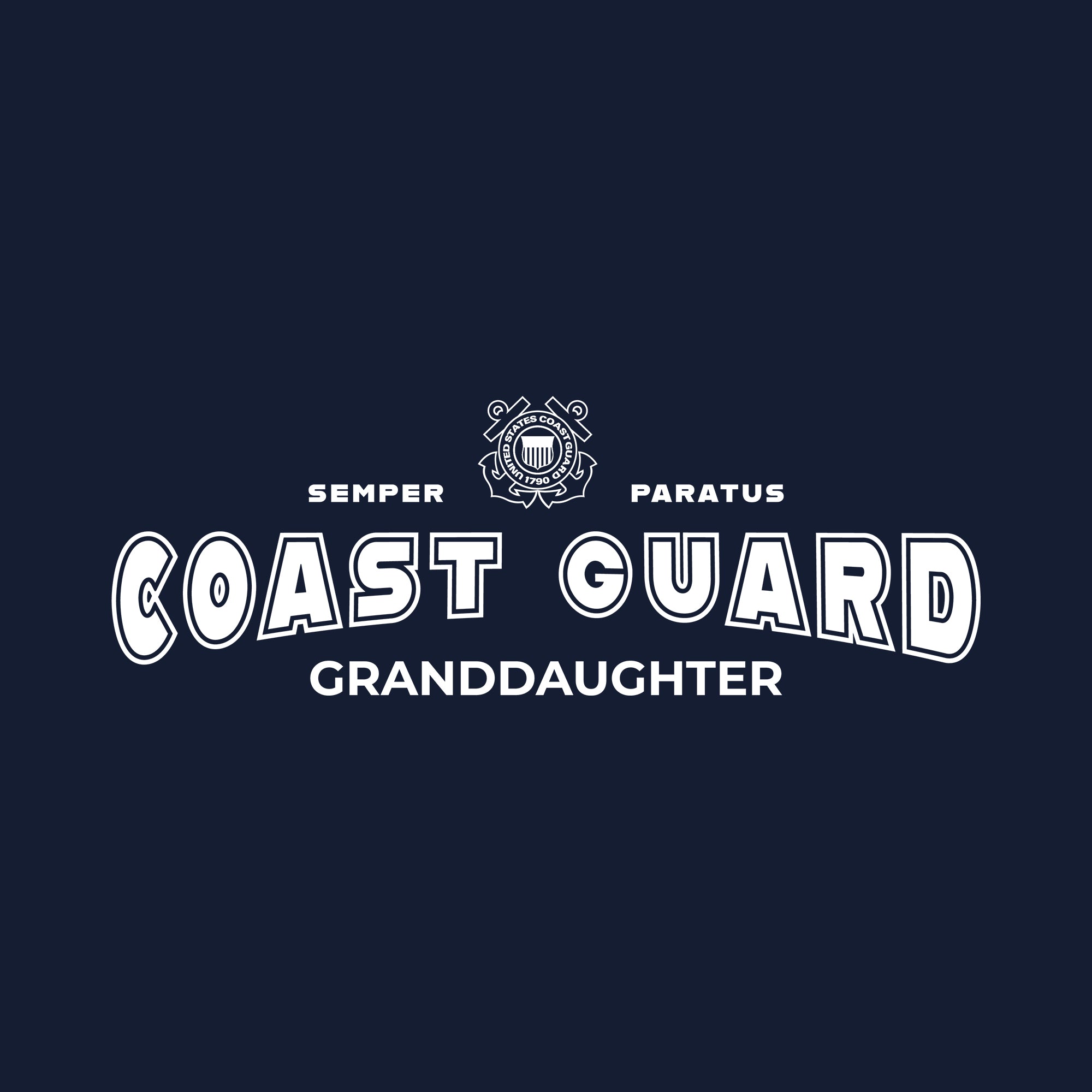 Coast Guard Granddaughter Crewneck (Navy)