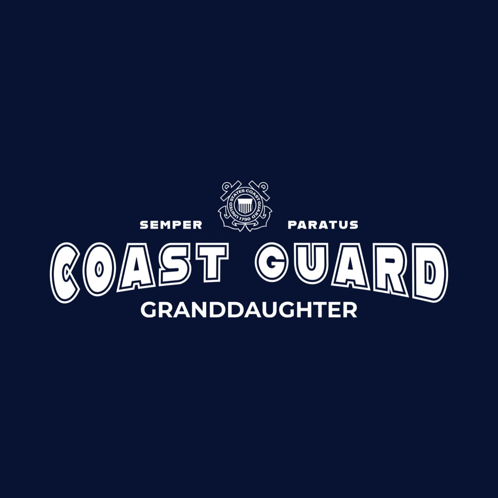 Coast Guard Granddaughter Ladies T-Shirt (Navy)