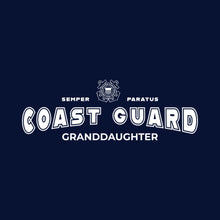 Load image into Gallery viewer, Coast Guard Granddaughter Ladies T-Shirt (Navy)