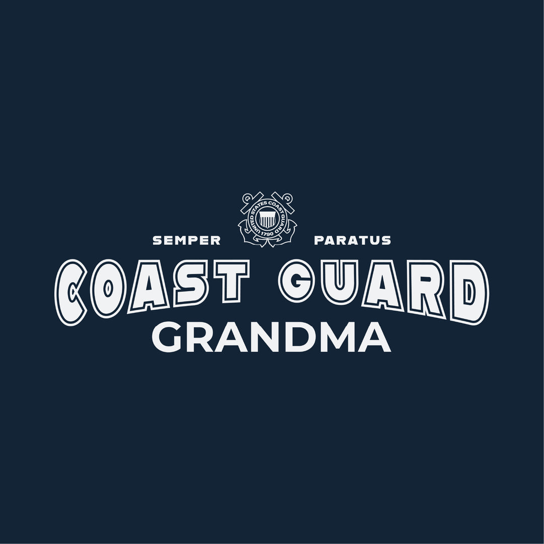 Coast Guard Grandma Ladies T-Shirt (Navy)