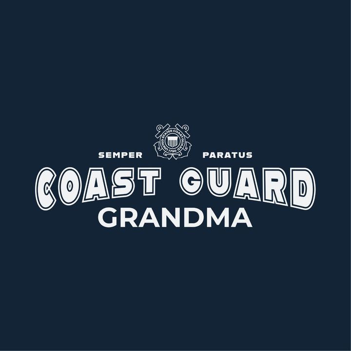 Coast Guard Grandma Ladies T-Shirt (Navy)