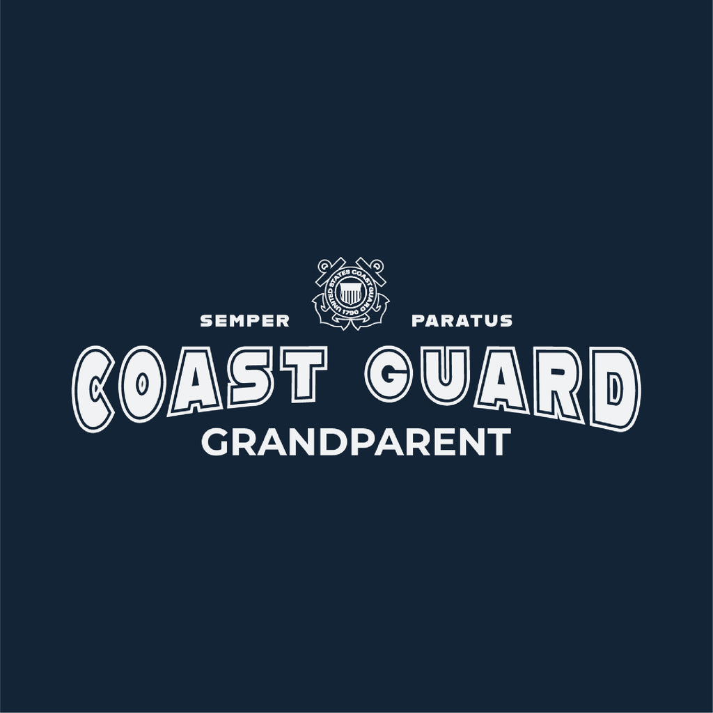 Coast Guard Grandparent Ladies T-Shirt (Navy)