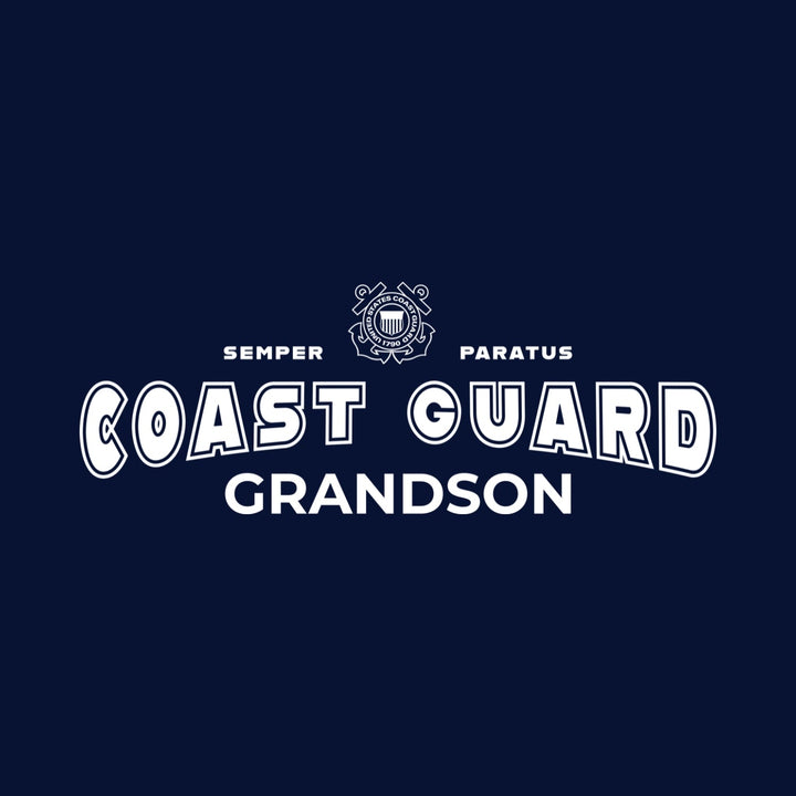 Coast Guard Grandson T-Shirt (Navy)
