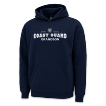 Load image into Gallery viewer, Coast Guard Grandson Hood (Navy)