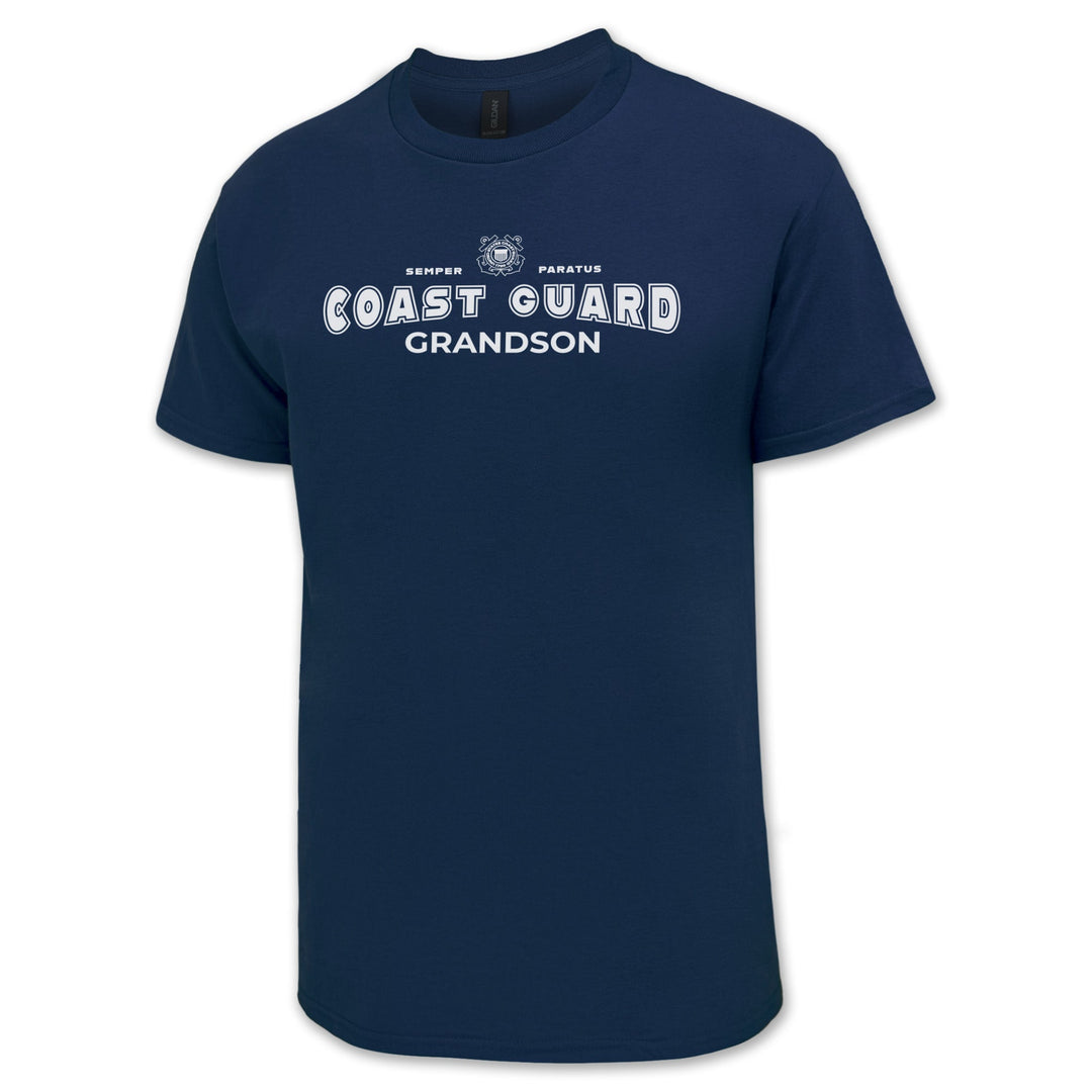 Coast Guard Grandson T-Shirt (Navy)