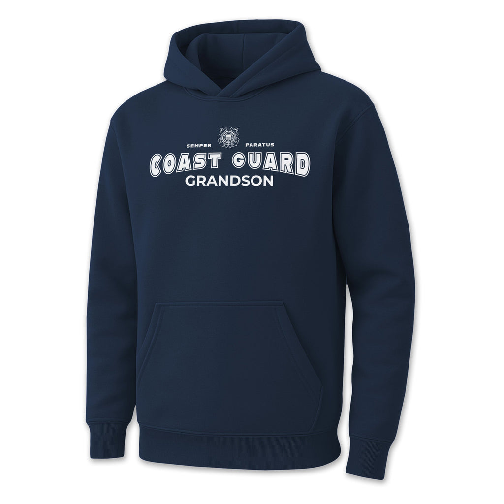 Coast Guard Grandson Youth Hood (Navy)