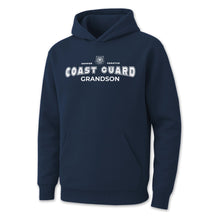 Load image into Gallery viewer, Coast Guard Grandson Youth Hood (Navy)