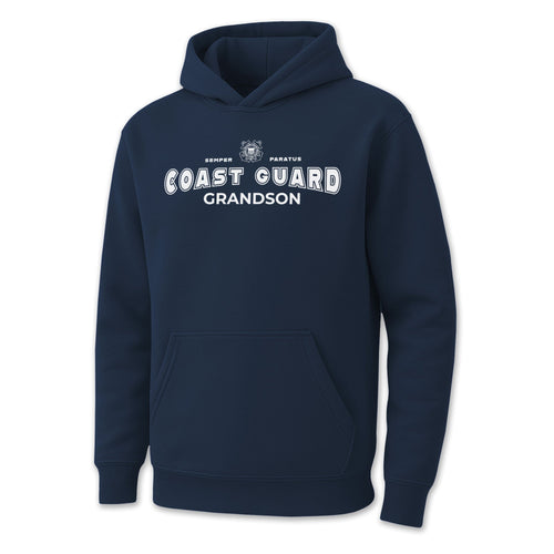 Coast Guard Grandson Youth Hood (Navy)