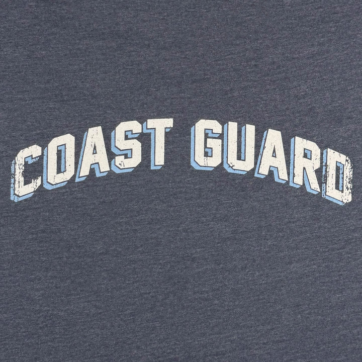 Coast Guard Ladies Distressed Arch Hood (Navy)