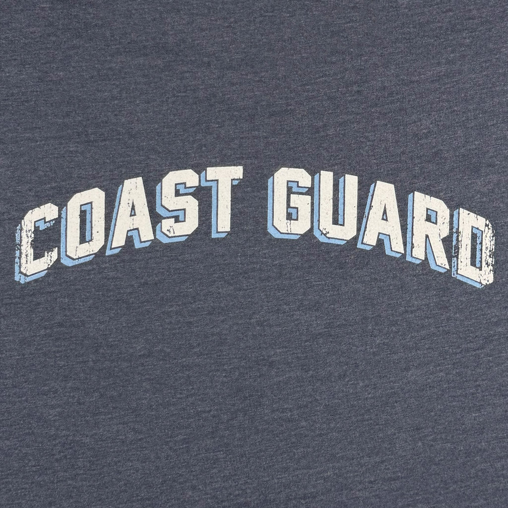 Coast Guard Ladies Distressed Arch Hood (Navy)