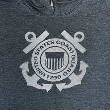 Load image into Gallery viewer, Coast Guard Reflective Logo Hood (Charcoal)