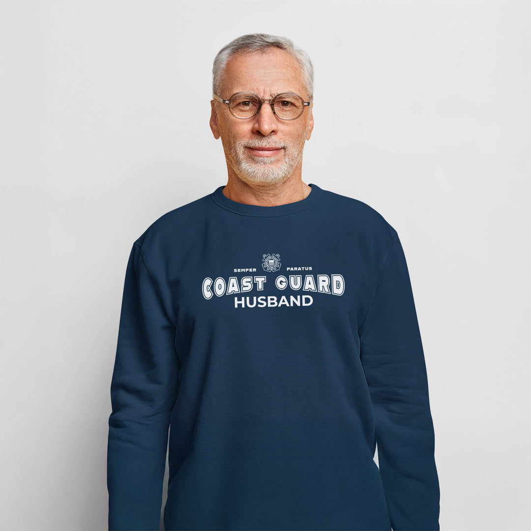 Coast Guard Husband Crewneck (Navy)
