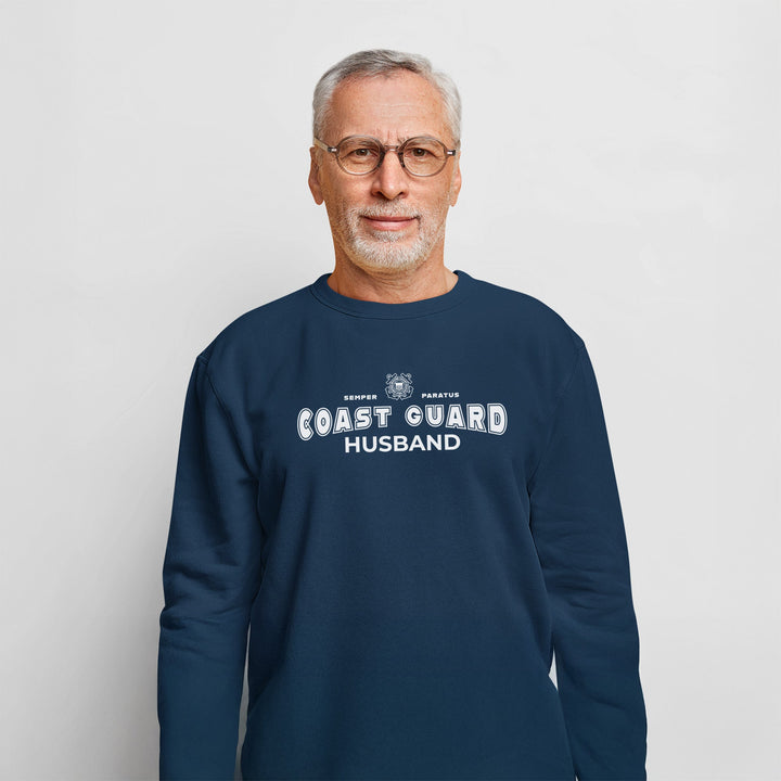 Coast Guard Husband Crewneck (Navy)