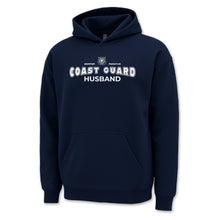 Load image into Gallery viewer, Coast Guard Husband Hood (Navy)