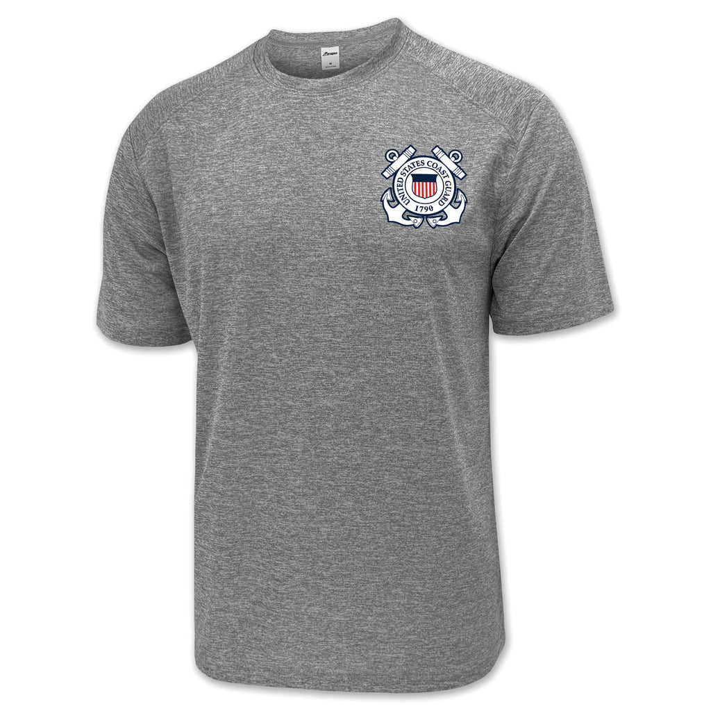 Coast Guard Seal Logo Performance T-Shirt (Grey)