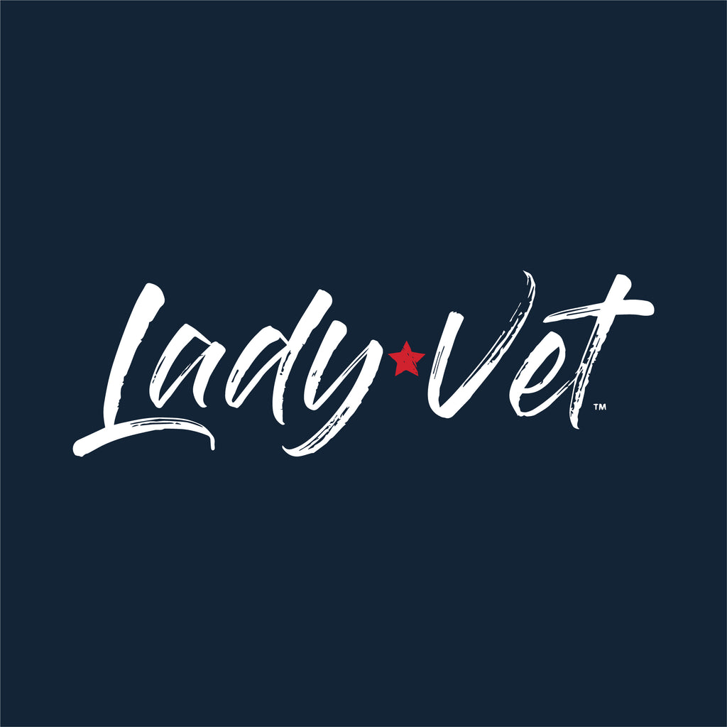Coast Guard Lady Vet Full Chest Logo Ladies T-Shirt