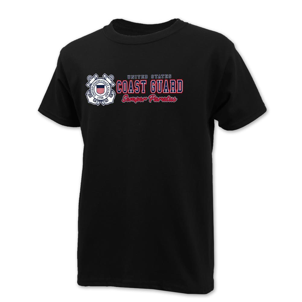 Pick Your Design Coast Guard Youth T-Shirt (Black)