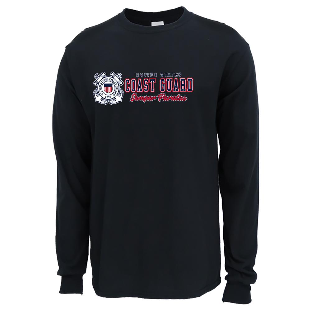 Pick Your Design Coast Guard Long Sleeve T-Shirt (Black)