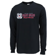Load image into Gallery viewer, Pick Your Design Coast Guard Long Sleeve T-Shirt (Black)