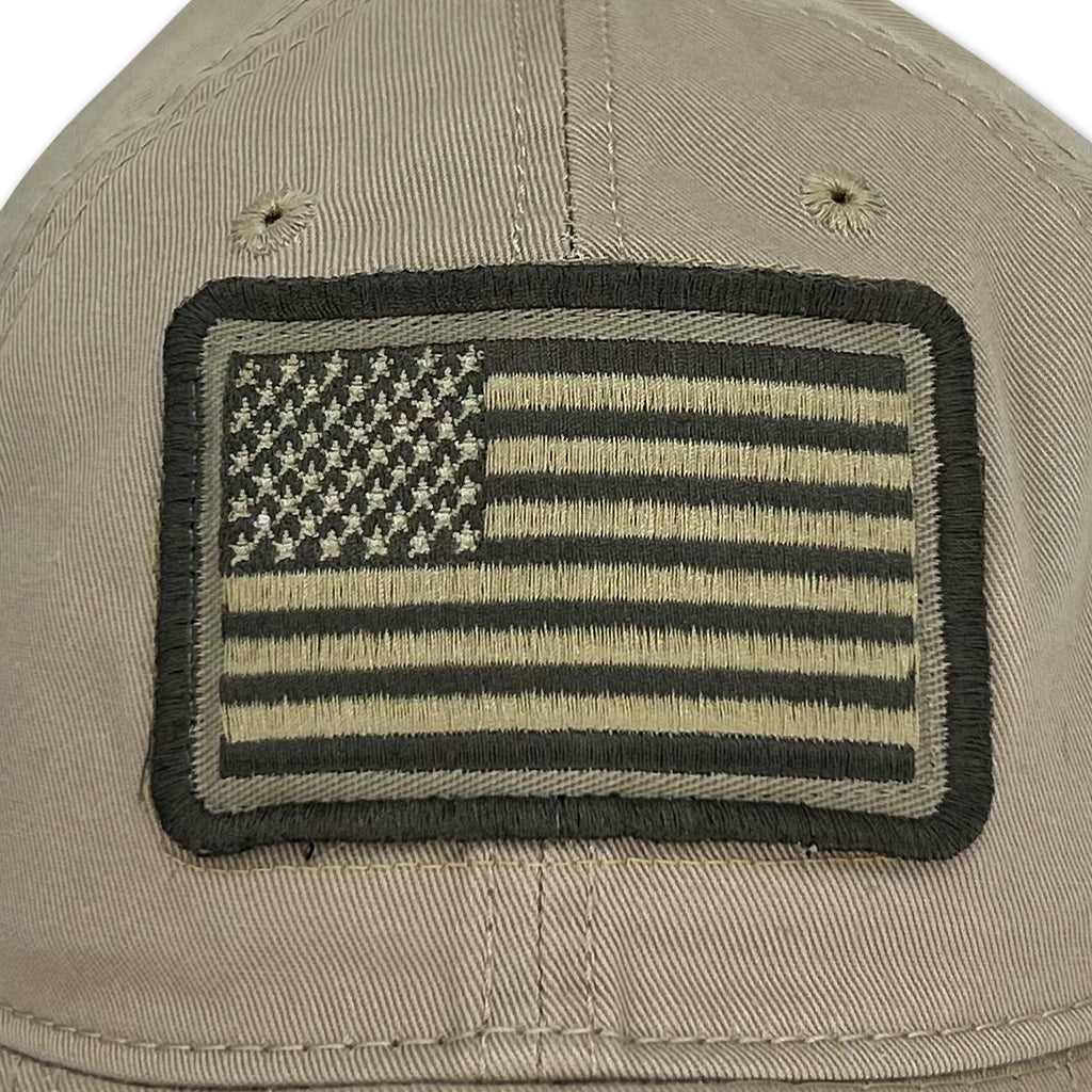 Coast Guard Patch Flag Hat (Khaki)