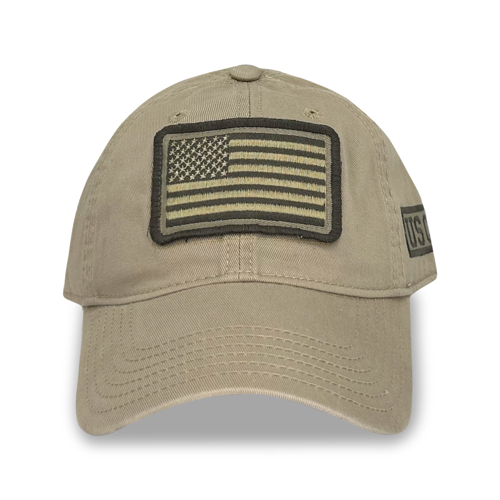 Coast Guard Patch Flag Hat (Khaki)
