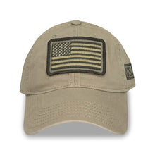 Load image into Gallery viewer, Coast Guard Patch Flag Hat (Khaki)
