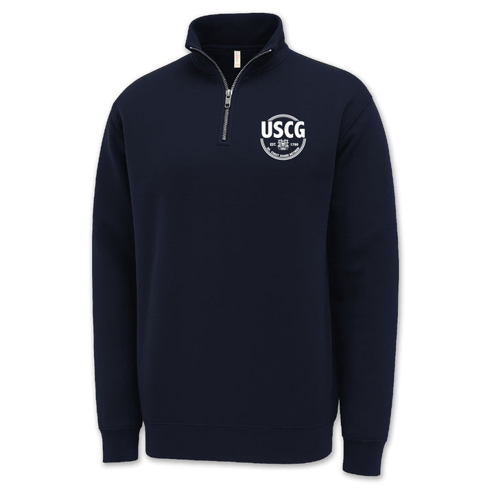 Pick Your Design Coast Guard 1/4 Zip Sweatshirt