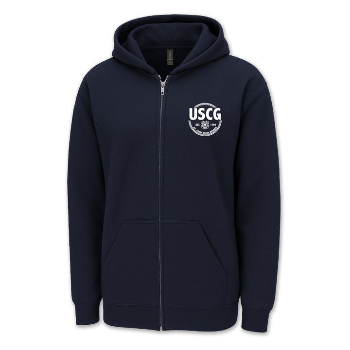 Coast Guard Retired Full-Zip Hood