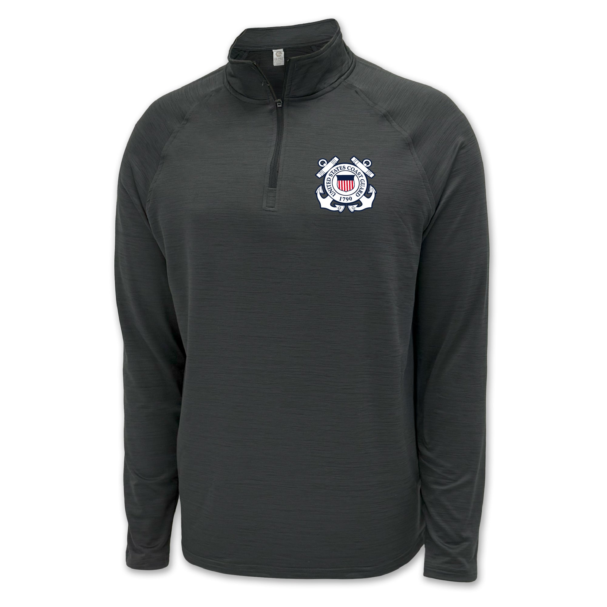 Coast Guard Seal Logo Performance 1/4 Zip (Charcoal)