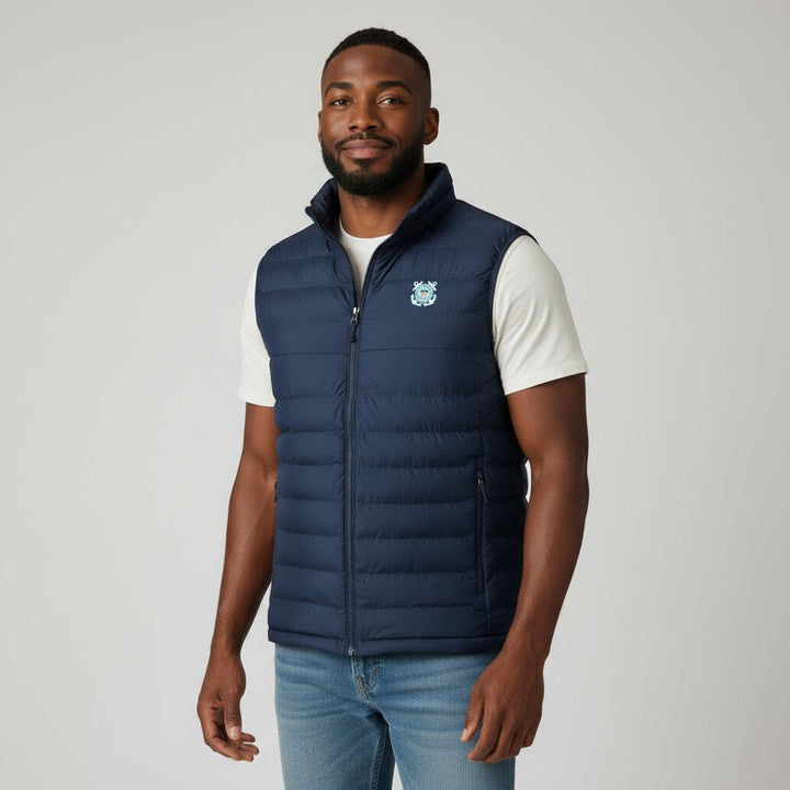 Coast Guard Seal Columbia Powder Lite Vest (Navy)*