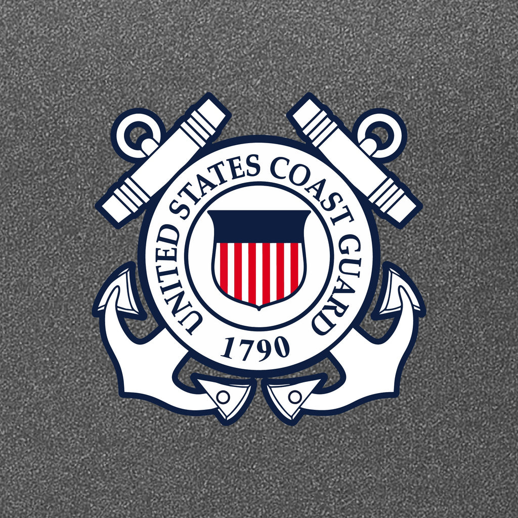 Coast Guard Seal Left Chest Logo Performance Hood (Grey)