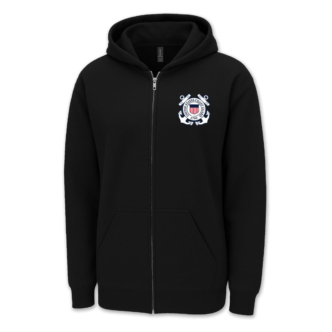 Coast Guard Seal Logo Full Zip Hood