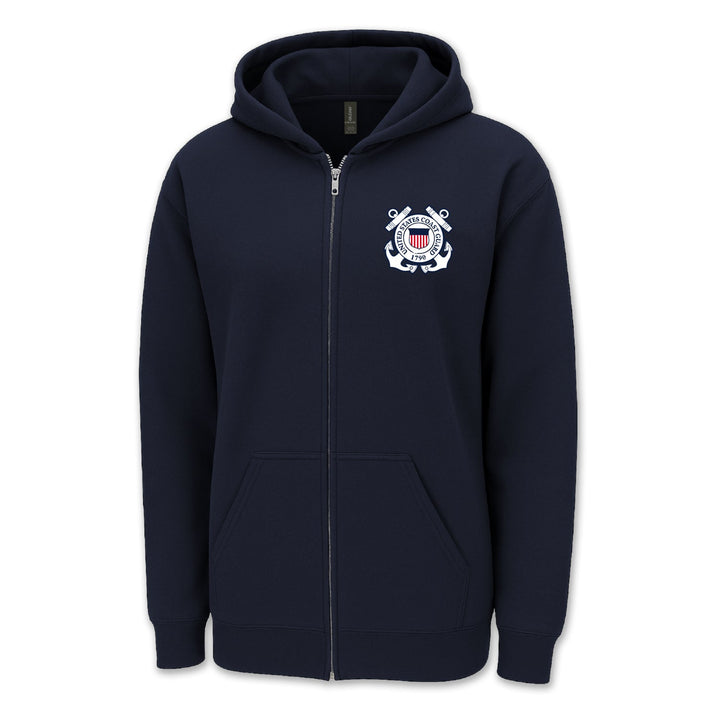Coast Guard Seal Logo Full Zip Hood
