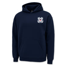 Load image into Gallery viewer, Pick Your Design Coast Guard Hooded Sweatshirt (Navy)