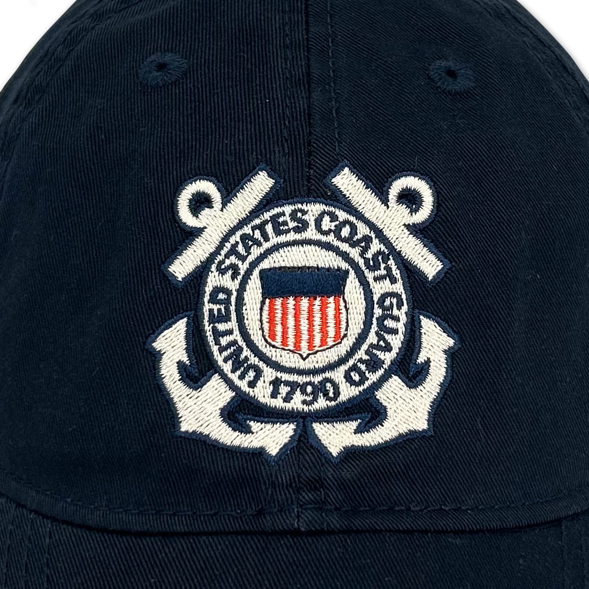 Coast Guard Seal Veteran Twill Hat (Navy)