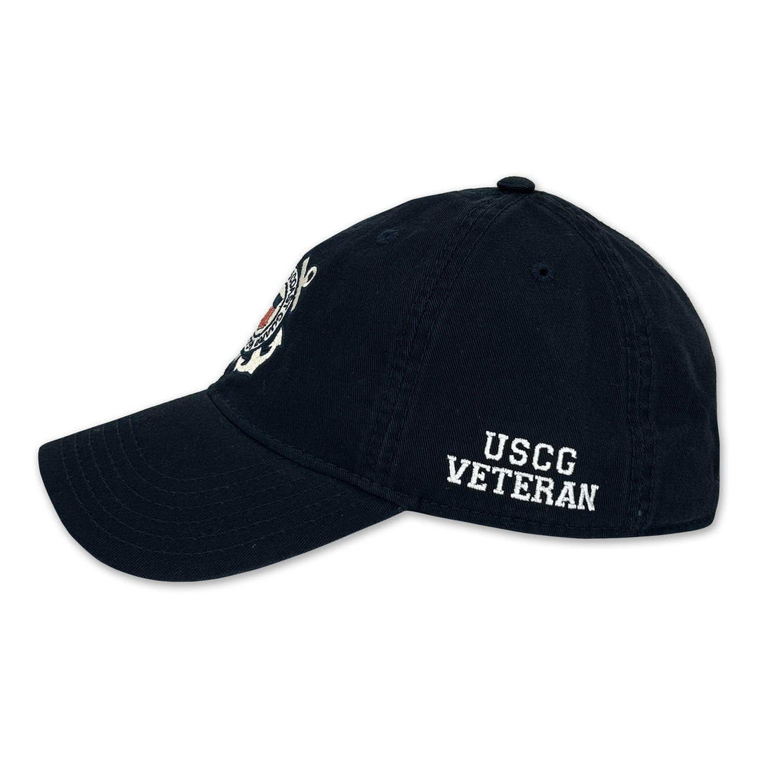 Coast Guard Seal Veteran Twill Hat (Navy)