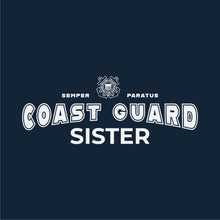 Load image into Gallery viewer, Coast Guard Sister Ladies T-Shirt (Navy)