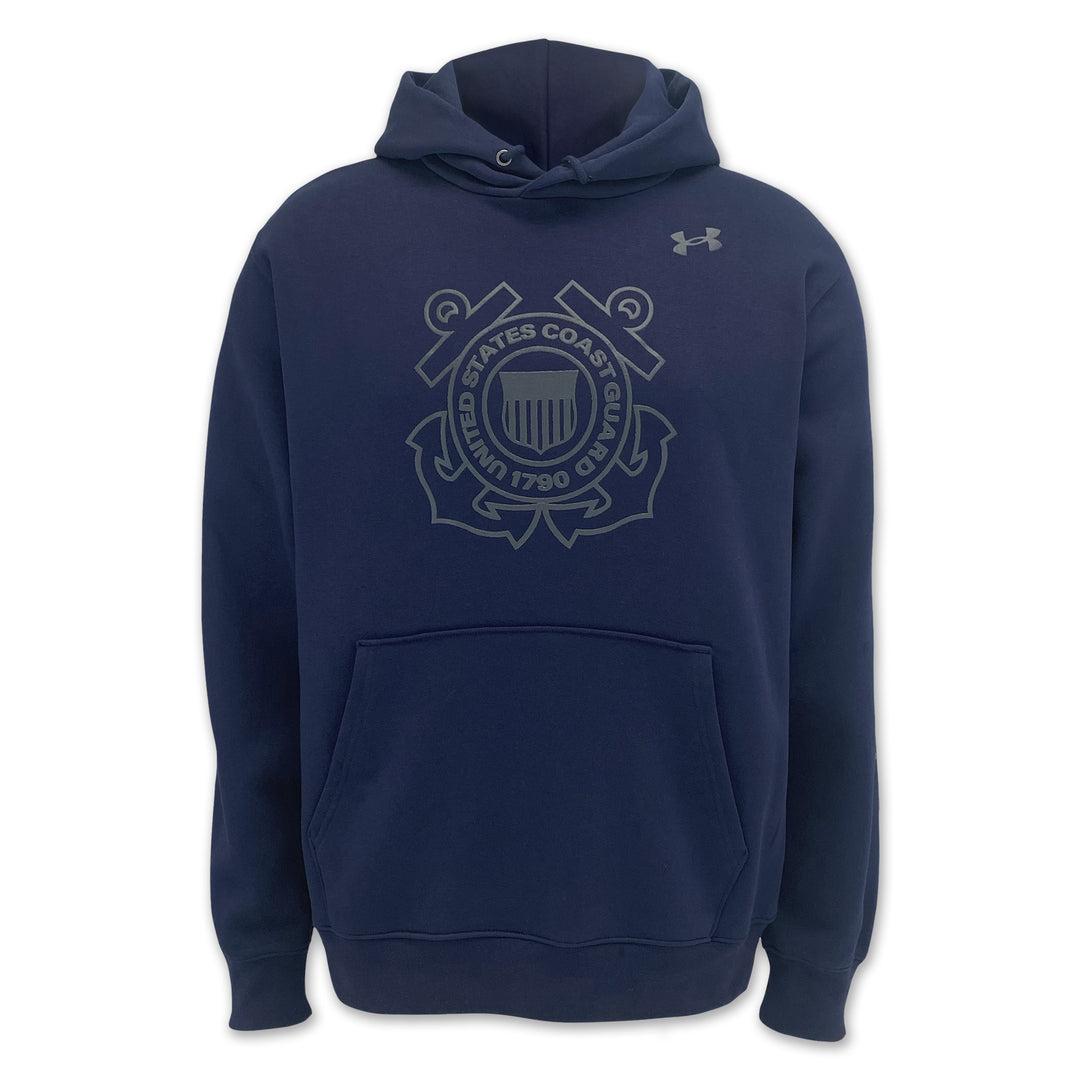 Coast Guard Under Armour Semper Paratus Armour Fleece Hood (Navy)
