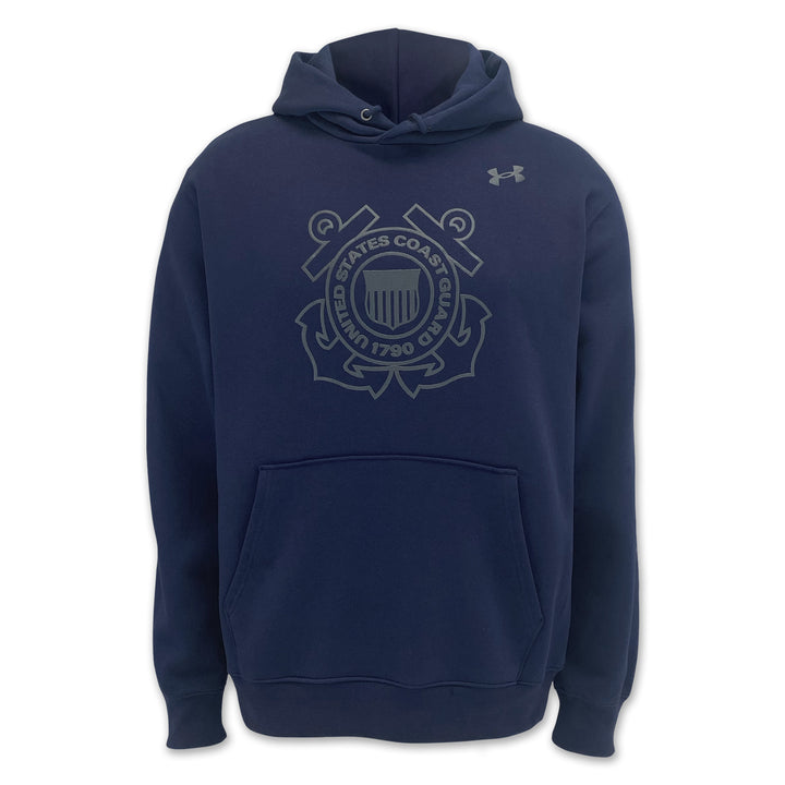 Coast Guard Under Armour Semper Paratus Armour Fleece Hood (Navy)