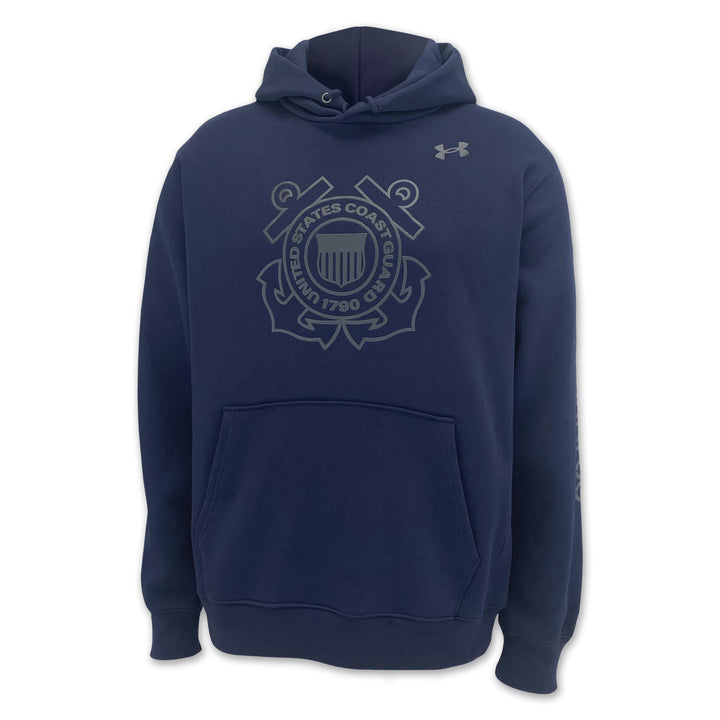 Coast Guard Under Armour Semper Paratus Armour Fleece Hood (Navy)