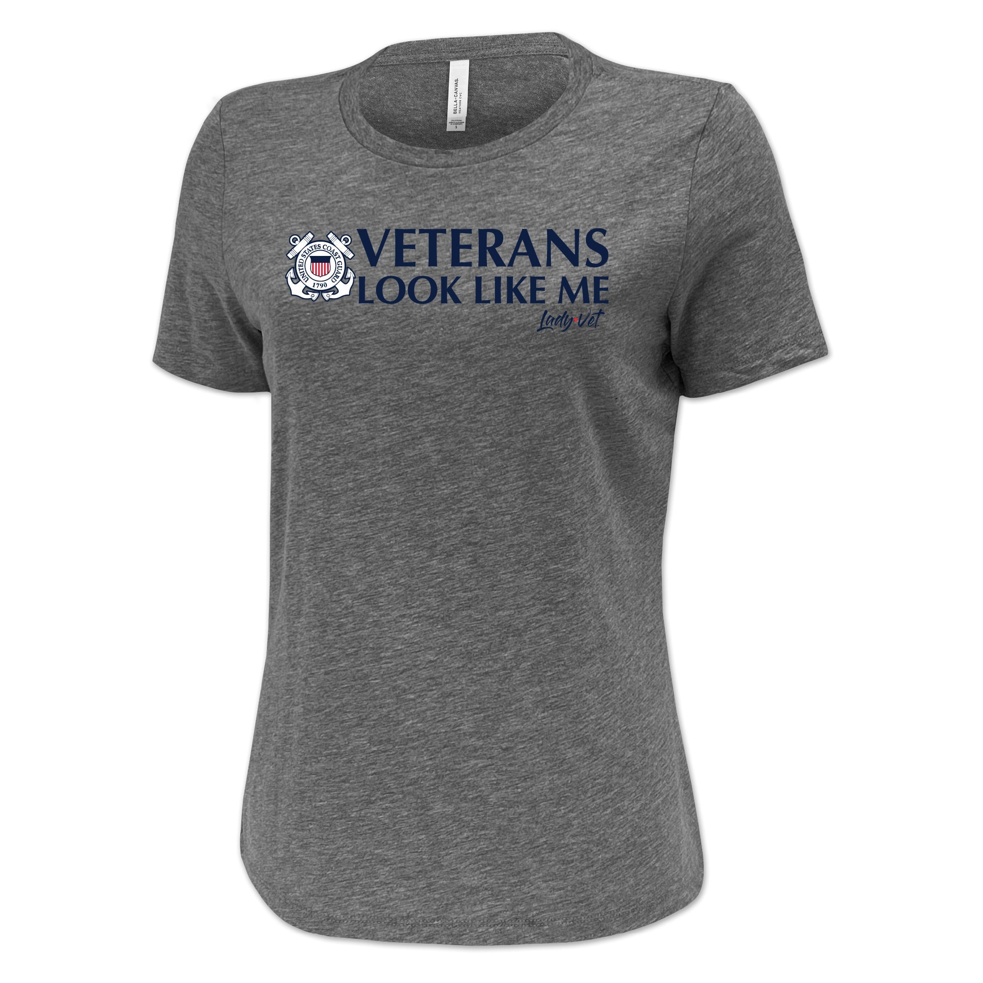 Pick Your Design Coast Guard Ladies T-Shirt (Deep Heather)