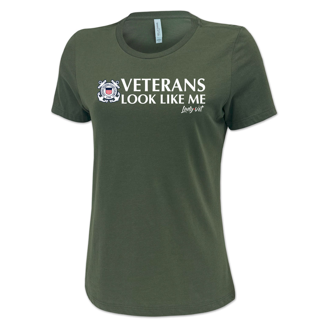 Coast Guard Vet Looks Like Me Ladies T-Shirt