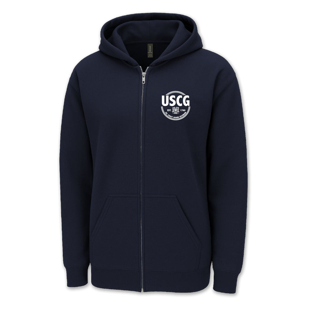 Pick Your Design Coast Guard Full Zip Hooded Sweatshirt