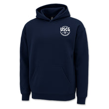 Load image into Gallery viewer, Pick Your Design Coast Guard Hooded Sweatshirt (Navy)