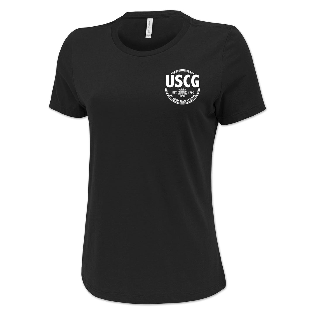 Coast Guard Veteran Ladies T-Shirt