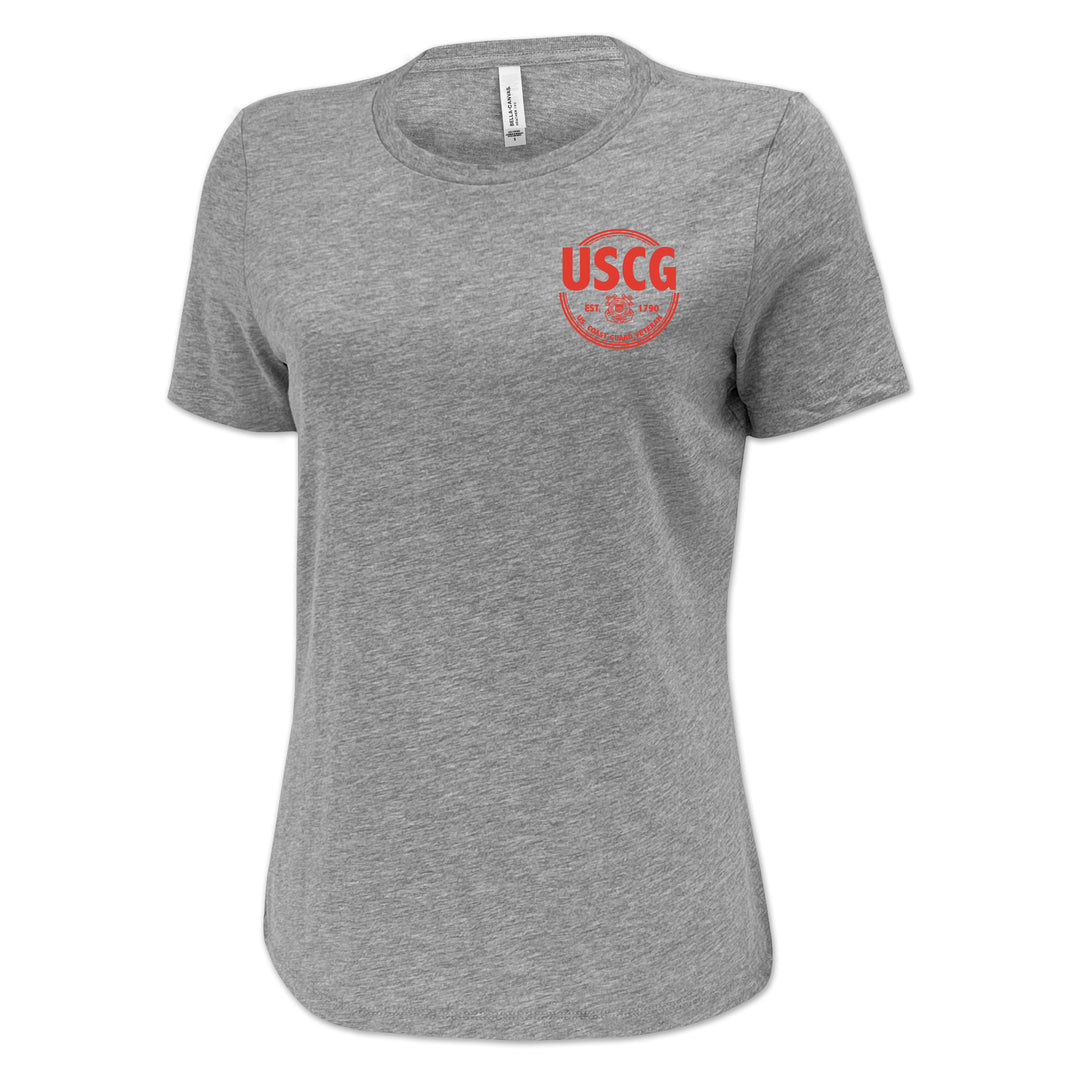Coast Guard Veteran Ladies T-Shirt