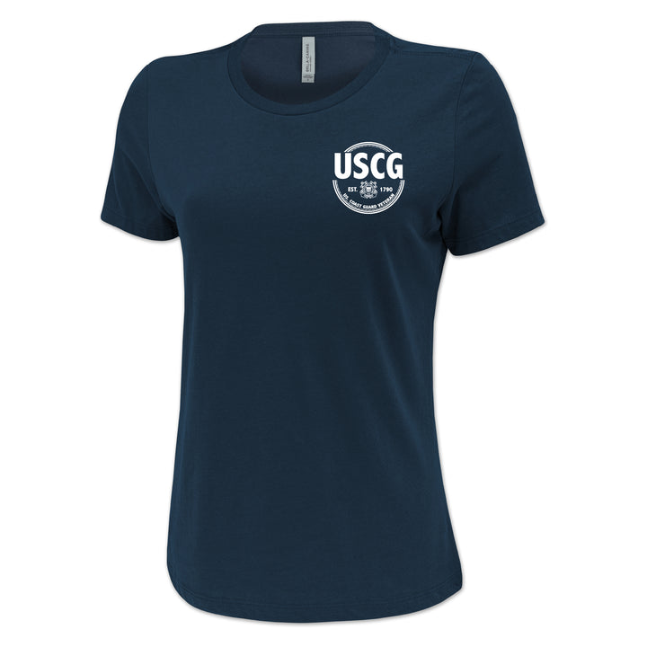 Coast Guard Veteran Ladies T-Shirt
