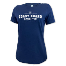 Load image into Gallery viewer, Coast Guard Daughter Ladies T-Shirt (Navy)